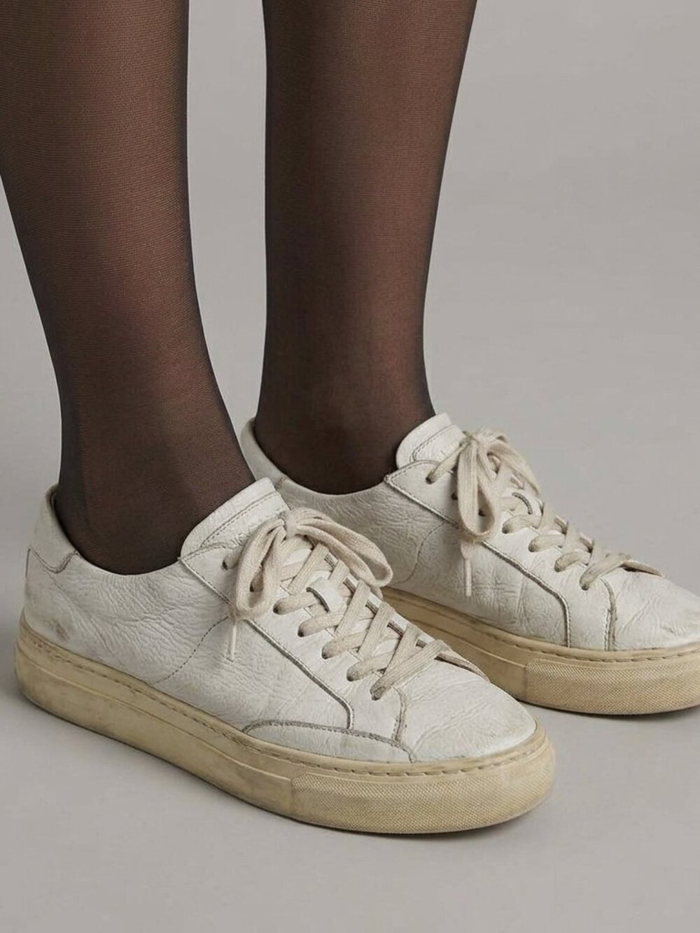 Soludos Sneakers Women's Size 9.5 White Platform Leather Laces Low Top Shoes